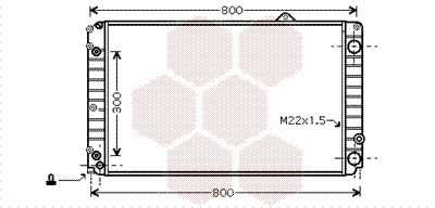 VAN WEZEL Radiators, Motora dzesēšanas sistēma 09002037